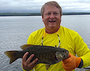 Huge Smallmouth Bass Fishing on 1st Trip to Canada by Craig